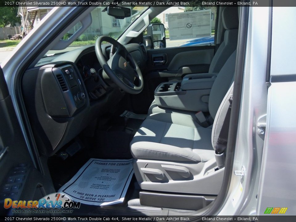 2017 Chevrolet Silverado 2500HD Work Truck Double Cab 4x4 Silver Ice Metallic / Dark Ash/Jet Black Photo #11