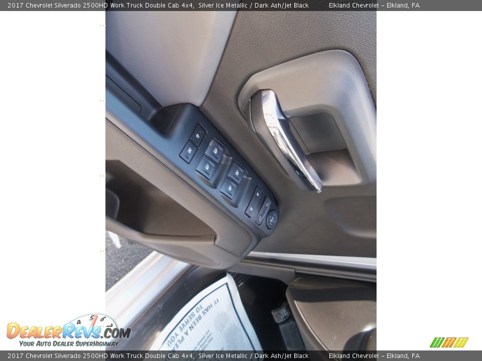2017 Chevrolet Silverado 2500HD Work Truck Double Cab 4x4 Silver Ice Metallic / Dark Ash/Jet Black Photo #12