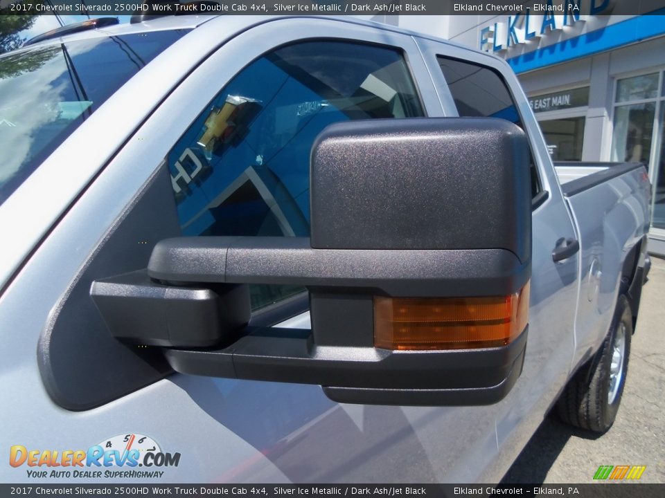 2017 Chevrolet Silverado 2500HD Work Truck Double Cab 4x4 Silver Ice Metallic / Dark Ash/Jet Black Photo #14