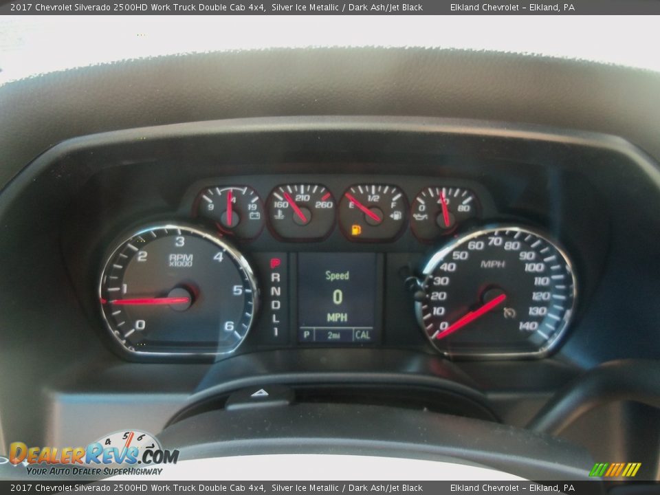 2017 Chevrolet Silverado 2500HD Work Truck Double Cab 4x4 Silver Ice Metallic / Dark Ash/Jet Black Photo #18