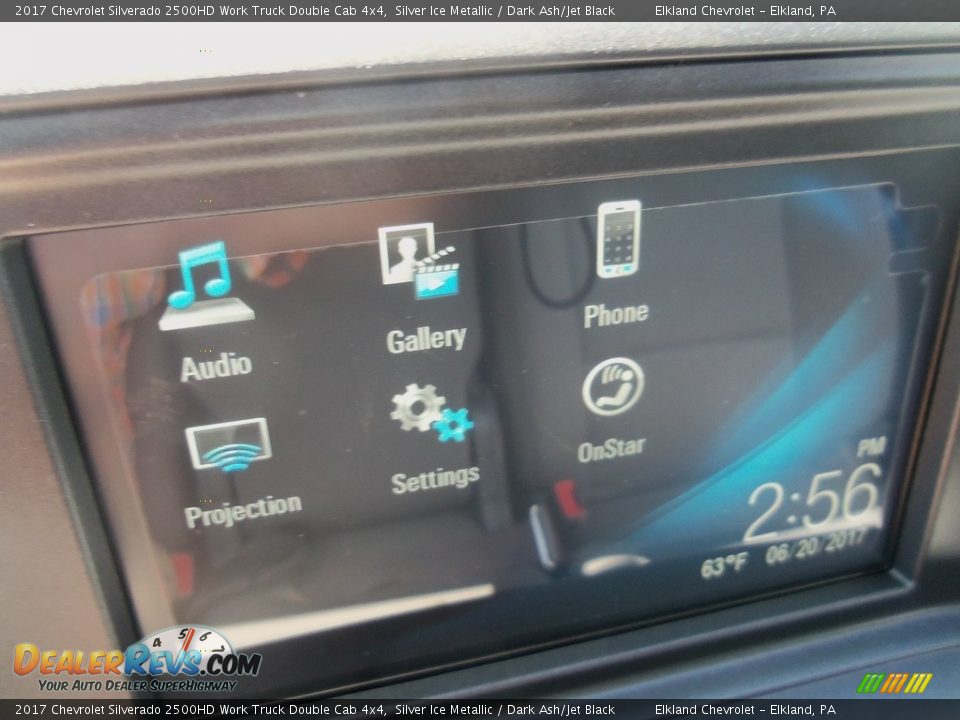 2017 Chevrolet Silverado 2500HD Work Truck Double Cab 4x4 Silver Ice Metallic / Dark Ash/Jet Black Photo #20