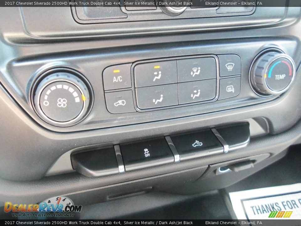2017 Chevrolet Silverado 2500HD Work Truck Double Cab 4x4 Silver Ice Metallic / Dark Ash/Jet Black Photo #22