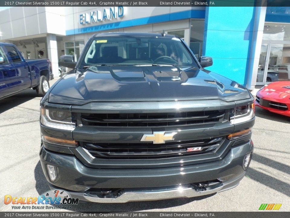 2017 Chevrolet Silverado 1500 LT Regular Cab 4x4 Graphite Metallic / Jet Black Photo #2