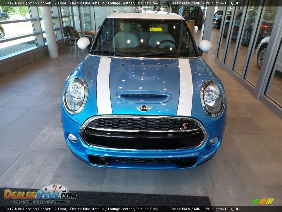 2017 Mini Hardtop Cooper S 2 Door Electric Blue Metallic / Lounge Leather/Satellite Grey Photo #2