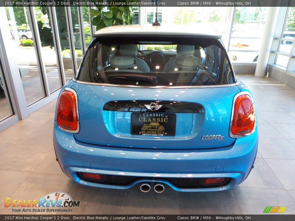 2017 Mini Hardtop Cooper S 2 Door Electric Blue Metallic / Lounge Leather/Satellite Grey Photo #3