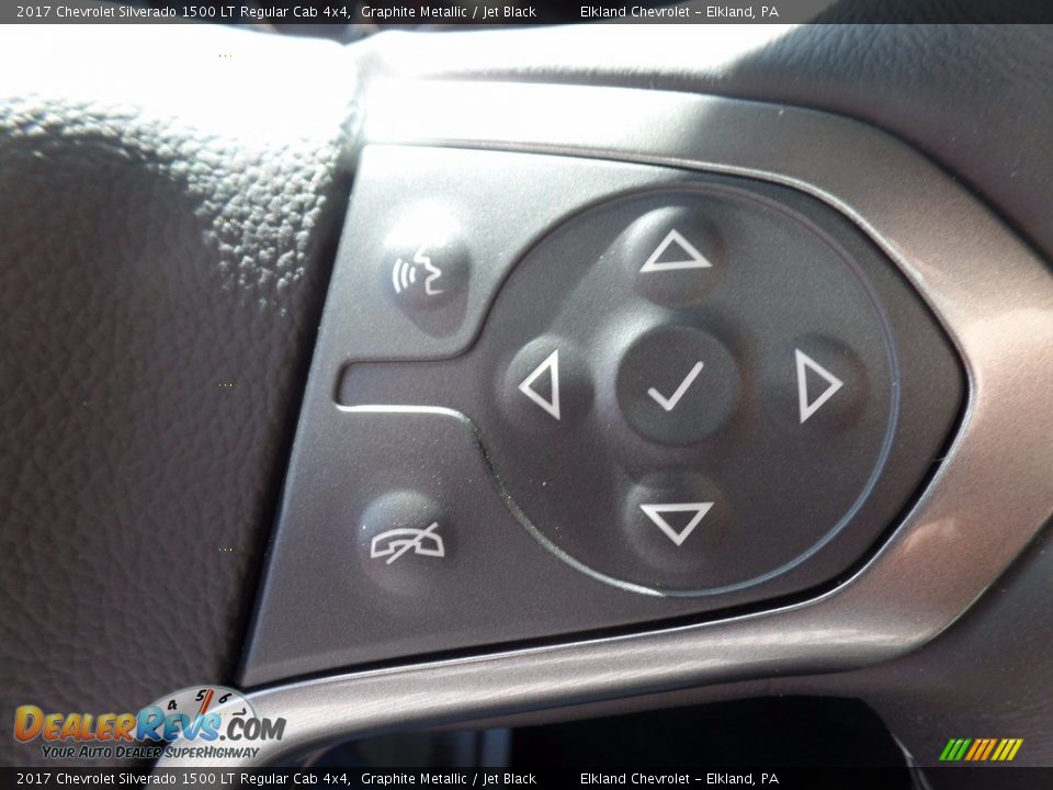 2017 Chevrolet Silverado 1500 LT Regular Cab 4x4 Graphite Metallic / Jet Black Photo #21