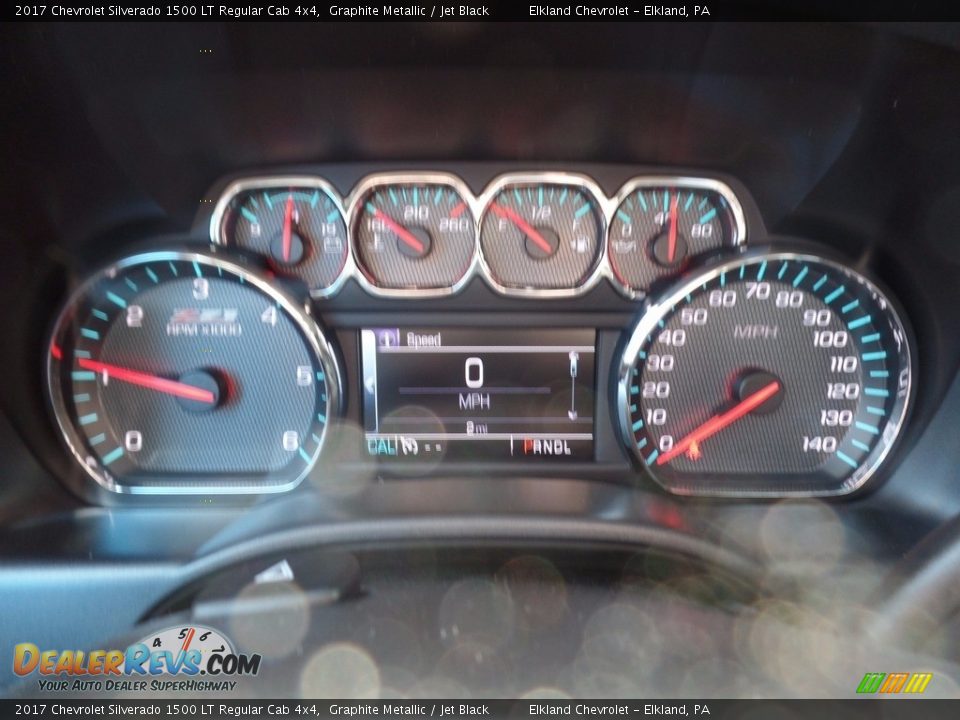 2017 Chevrolet Silverado 1500 LT Regular Cab 4x4 Graphite Metallic / Jet Black Photo #23