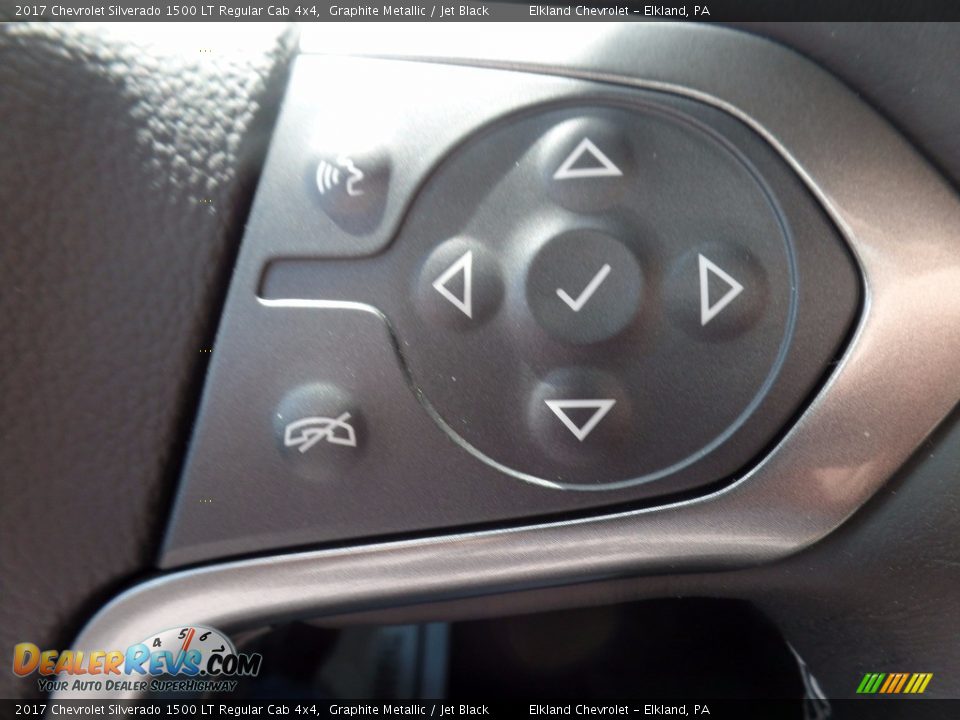 2017 Chevrolet Silverado 1500 LT Regular Cab 4x4 Graphite Metallic / Jet Black Photo #25