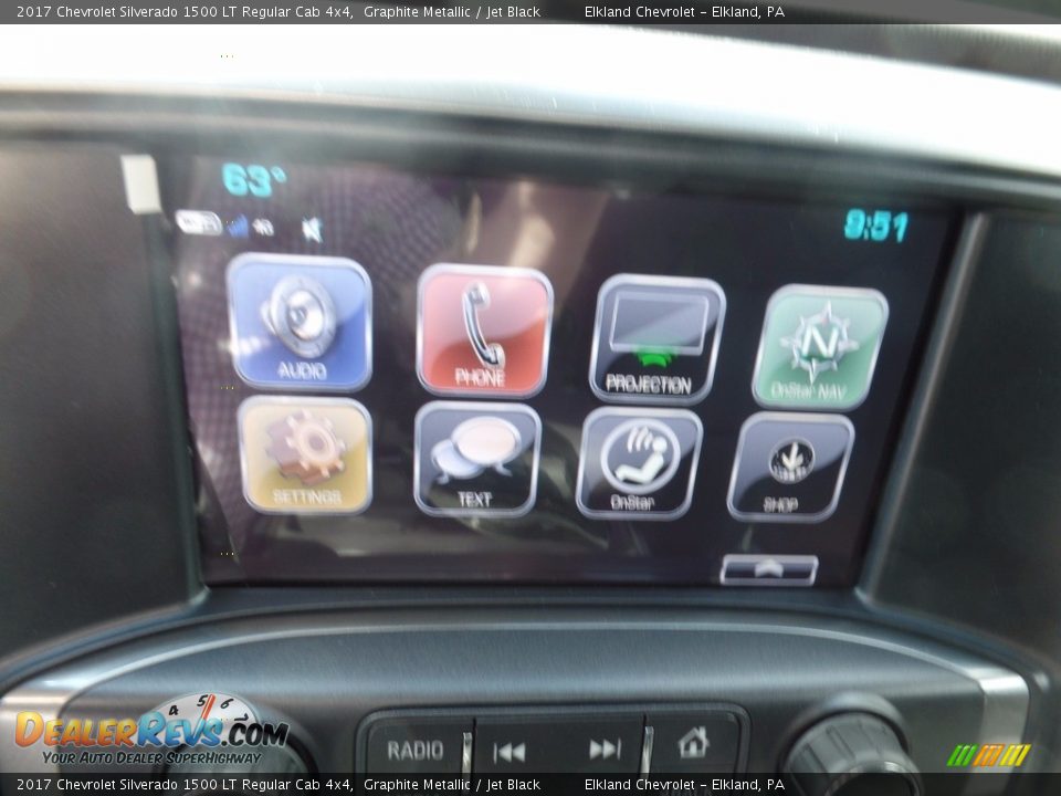 2017 Chevrolet Silverado 1500 LT Regular Cab 4x4 Graphite Metallic / Jet Black Photo #26