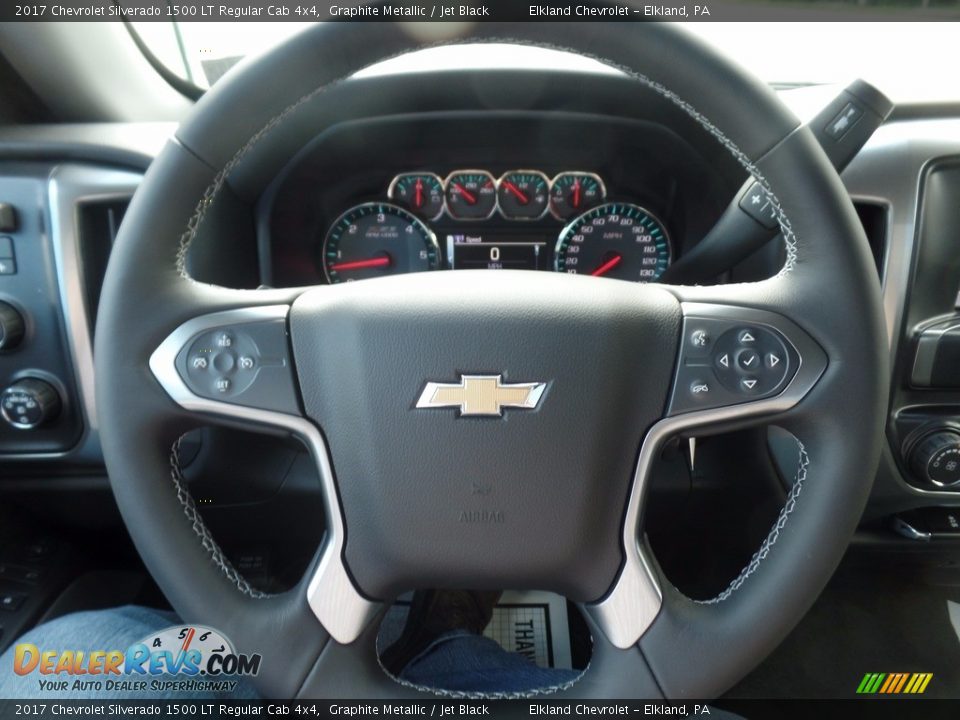 2017 Chevrolet Silverado 1500 LT Regular Cab 4x4 Graphite Metallic / Jet Black Photo #34