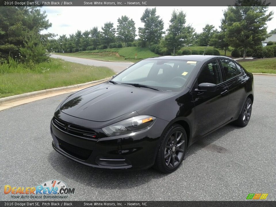 2016 Dodge Dart SE Pitch Black / Black Photo #2