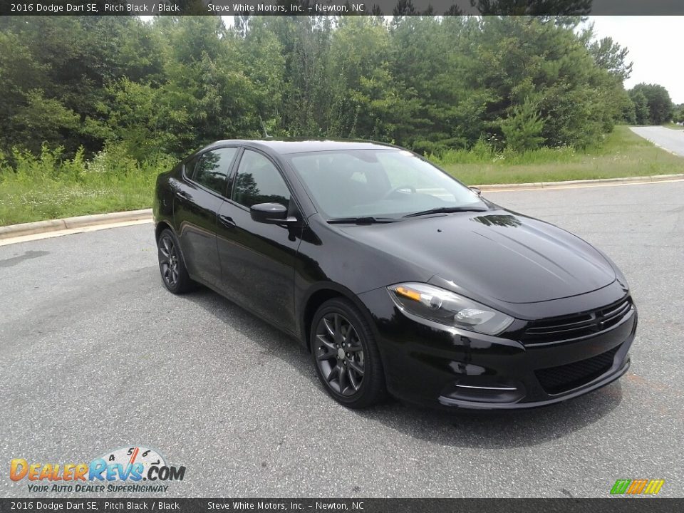 2016 Dodge Dart SE Pitch Black / Black Photo #4