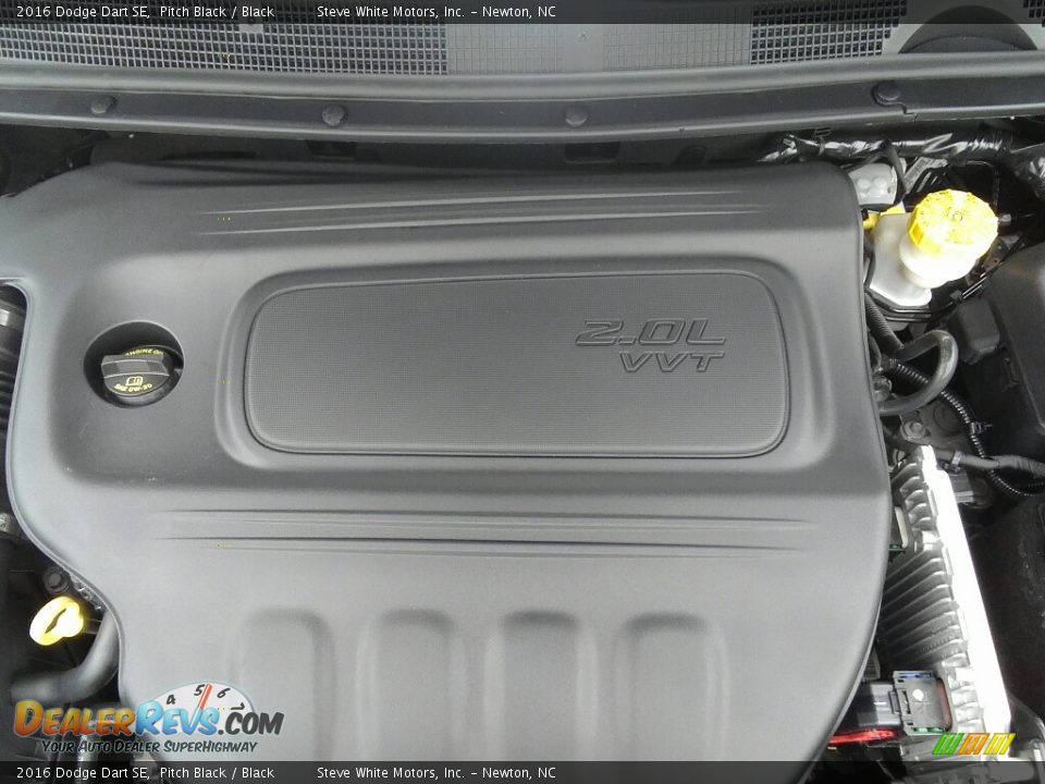 2016 Dodge Dart SE Pitch Black / Black Photo #24