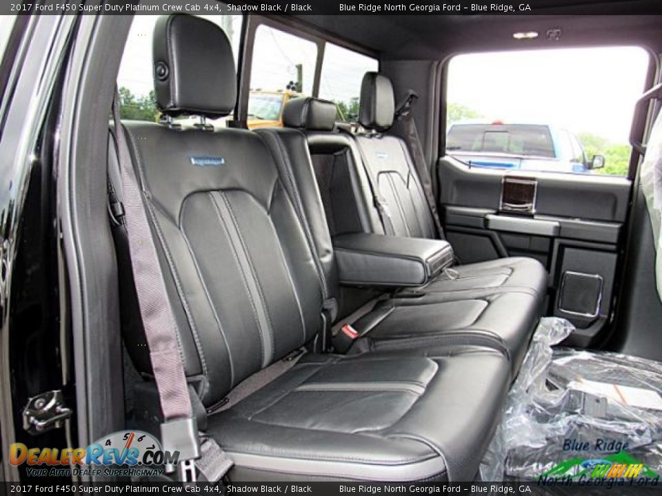 2017 Ford F450 Super Duty Platinum Crew Cab 4x4 Shadow Black / Black Photo #13