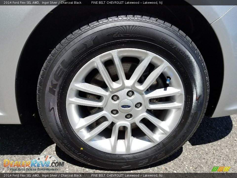 2014 Ford Flex SEL AWD Ingot Silver / Charcoal Black Photo #4