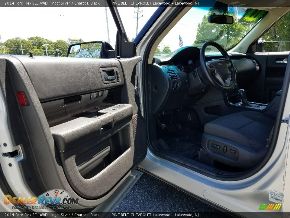 2014 Ford Flex SEL AWD Ingot Silver / Charcoal Black Photo #16