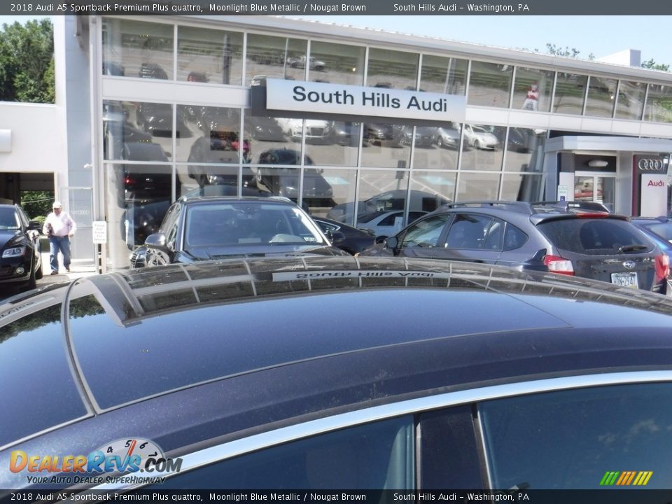 2018 Audi A5 Sportback Premium Plus quattro Moonlight Blue Metallic / Nougat Brown Photo #3