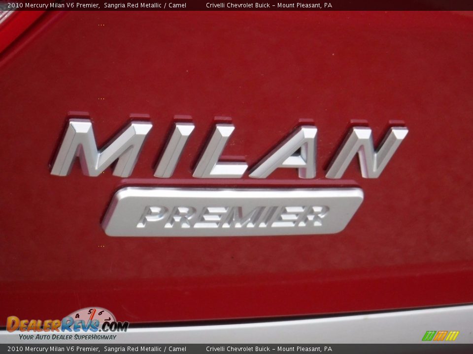 2010 Mercury Milan V6 Premier Sangria Red Metallic / Camel Photo #10