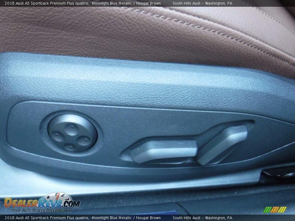 2018 Audi A5 Sportback Premium Plus quattro Moonlight Blue Metallic / Nougat Brown Photo #16