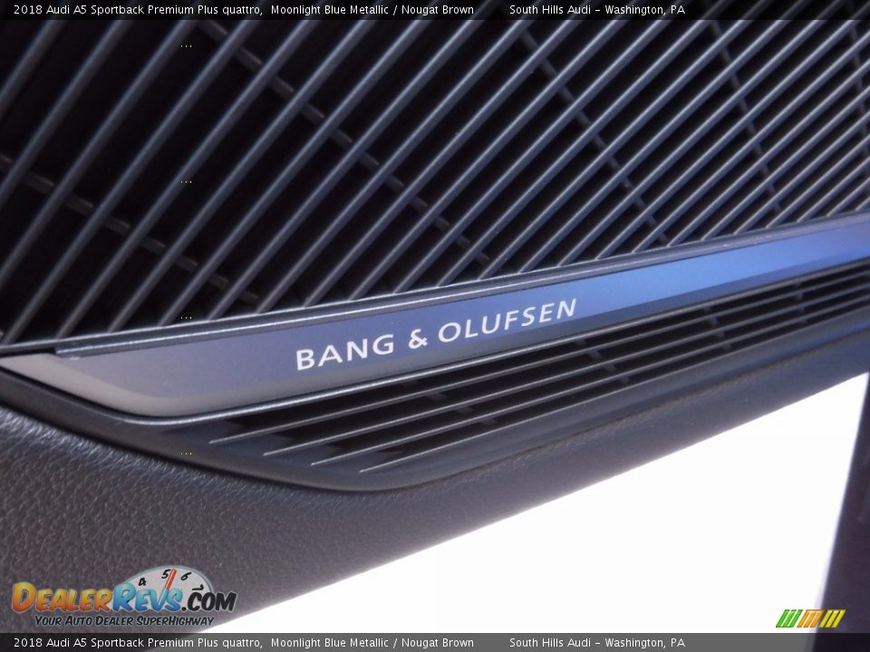 2018 Audi A5 Sportback Premium Plus quattro Moonlight Blue Metallic / Nougat Brown Photo #19