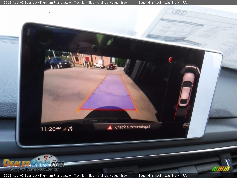 2018 Audi A5 Sportback Premium Plus quattro Moonlight Blue Metallic / Nougat Brown Photo #21