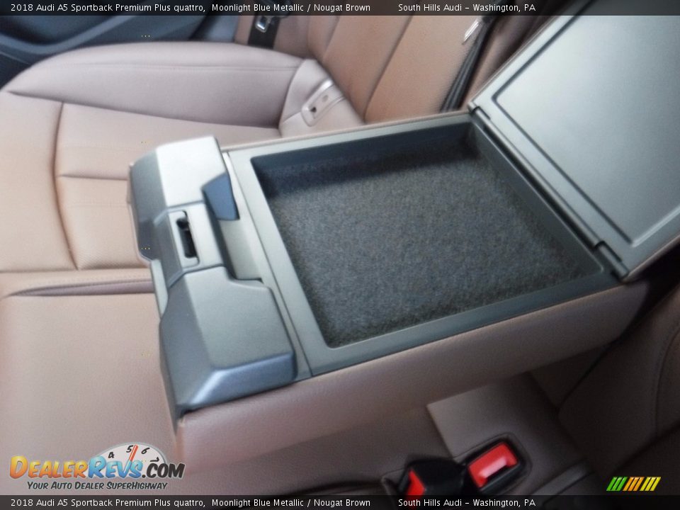 2018 Audi A5 Sportback Premium Plus quattro Moonlight Blue Metallic / Nougat Brown Photo #32