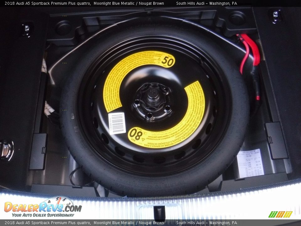 2018 Audi A5 Sportback Premium Plus quattro Moonlight Blue Metallic / Nougat Brown Photo #35