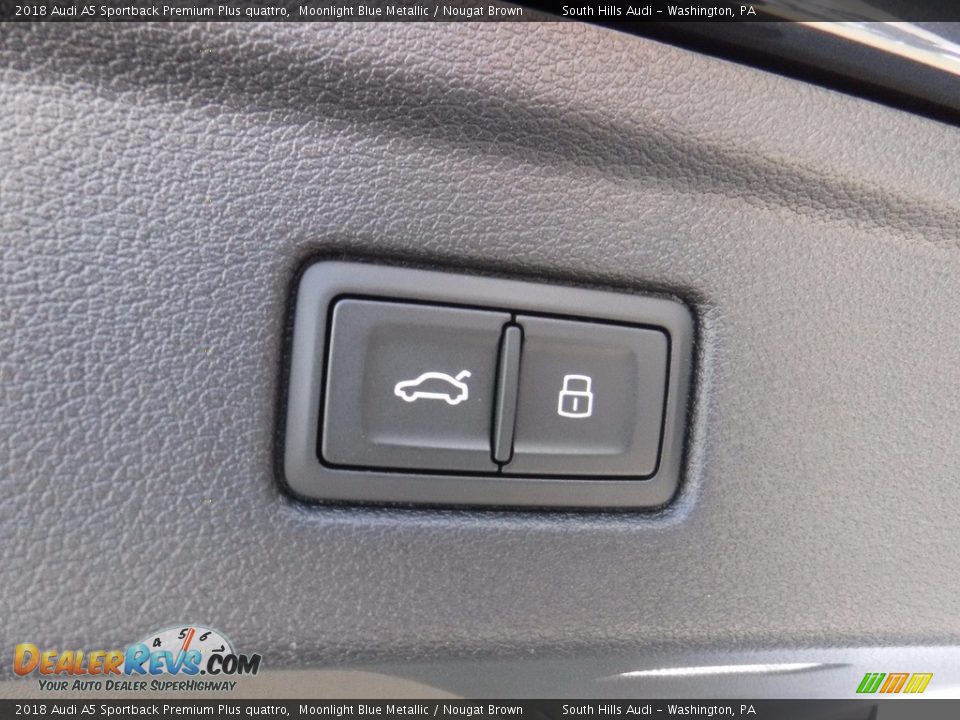 2018 Audi A5 Sportback Premium Plus quattro Moonlight Blue Metallic / Nougat Brown Photo #36
