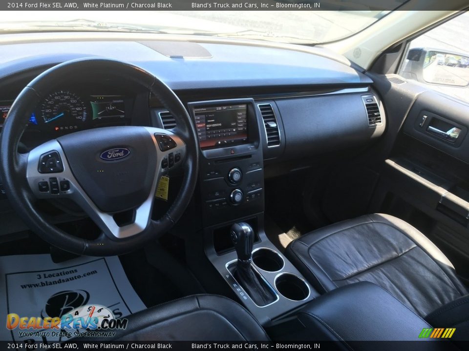 2014 Ford Flex SEL AWD White Platinum / Charcoal Black Photo #8