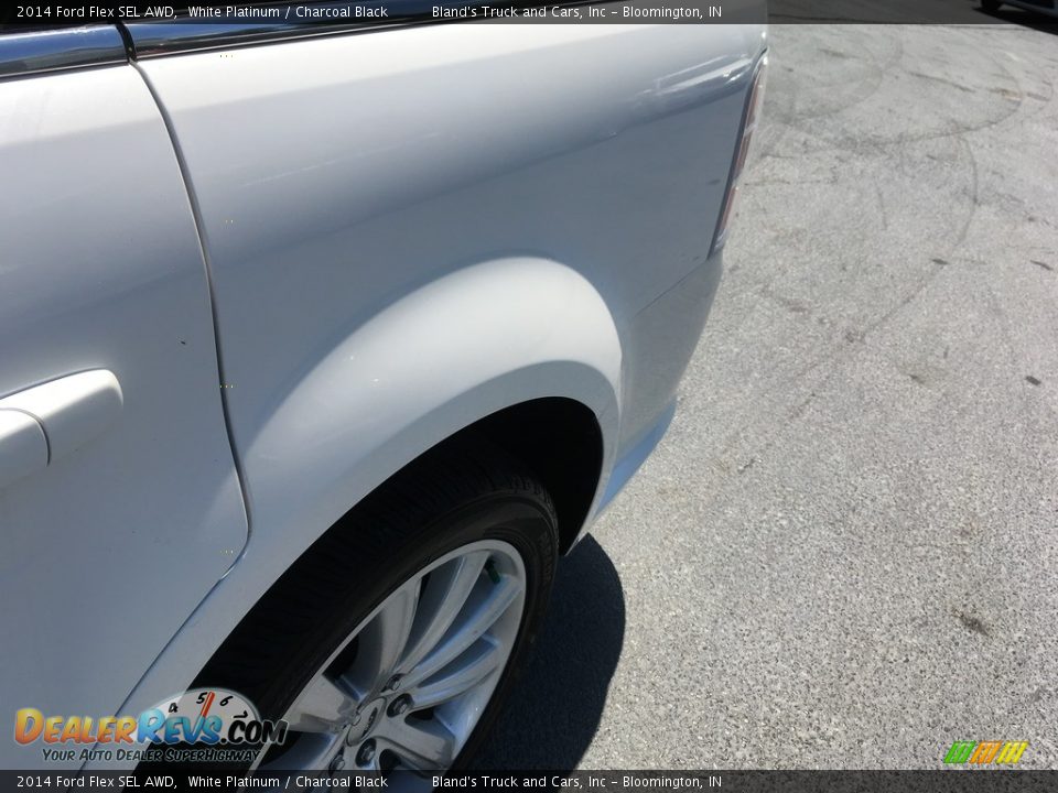 2014 Ford Flex SEL AWD White Platinum / Charcoal Black Photo #21
