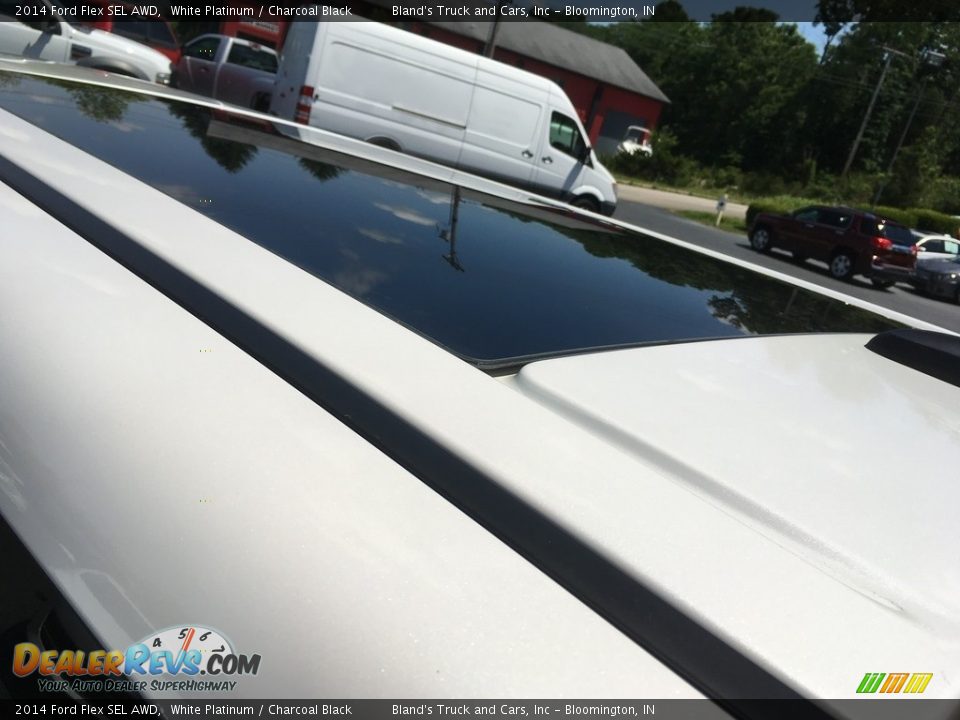 2014 Ford Flex SEL AWD White Platinum / Charcoal Black Photo #23
