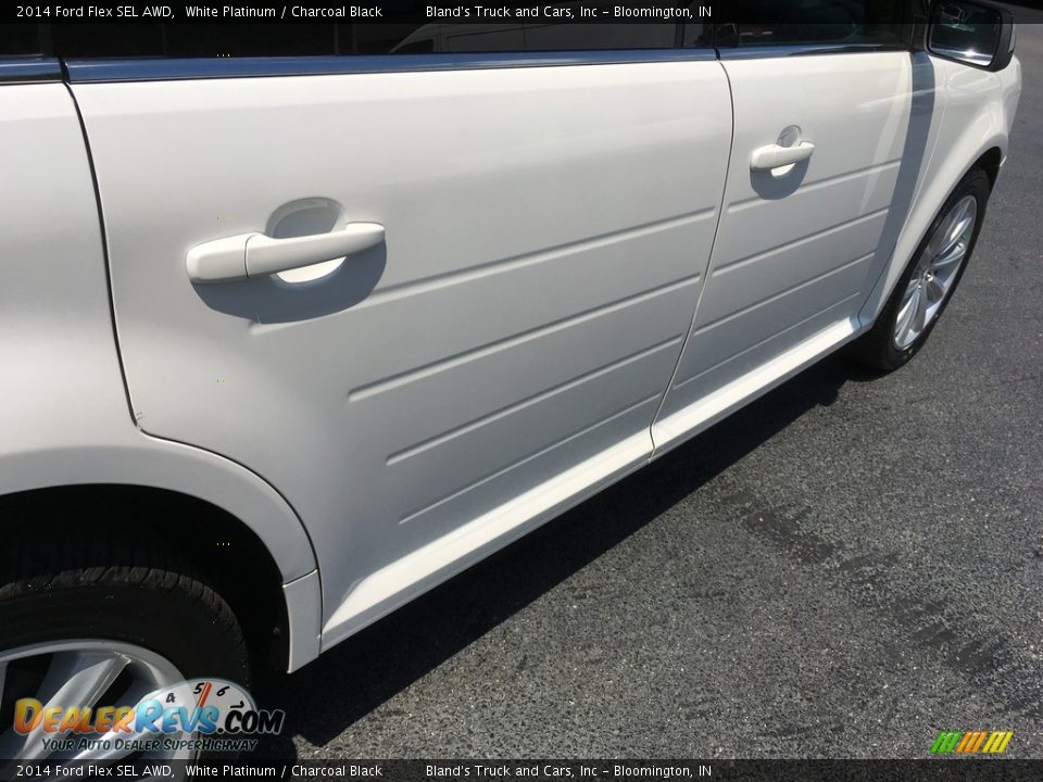 2014 Ford Flex SEL AWD White Platinum / Charcoal Black Photo #31