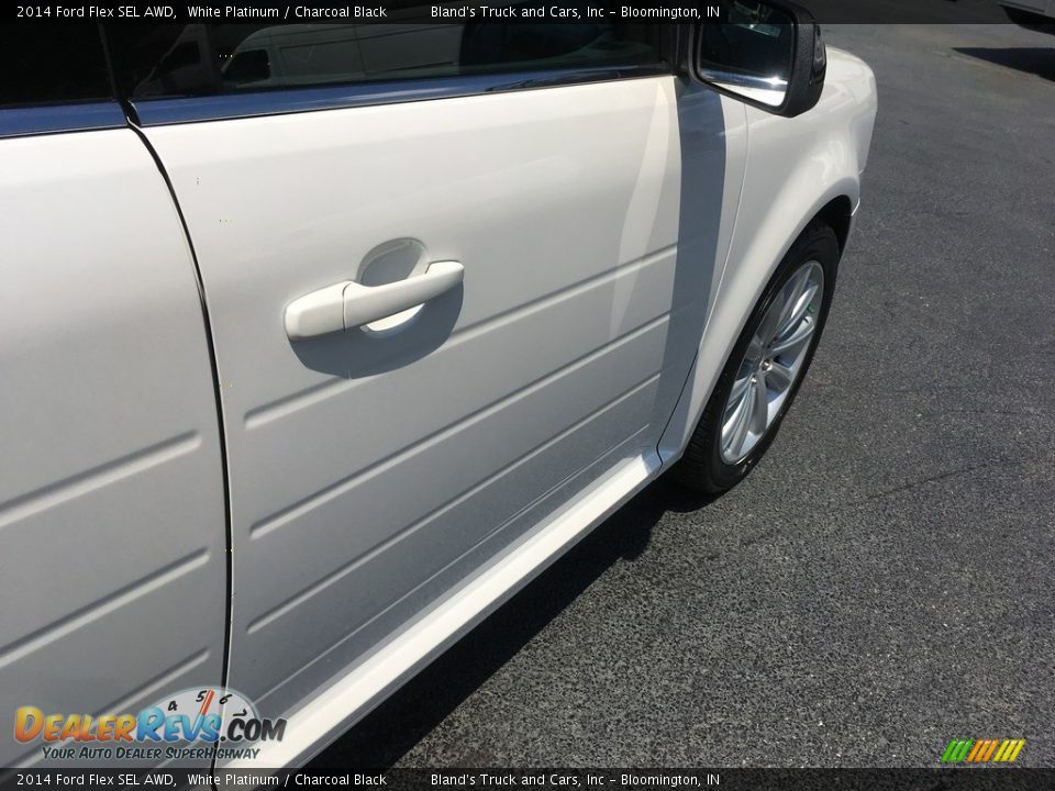 2014 Ford Flex SEL AWD White Platinum / Charcoal Black Photo #32