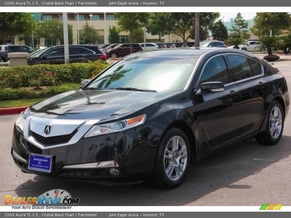 2009 Acura TL 3.5 Crystal Black Pearl / Parchment Photo #3