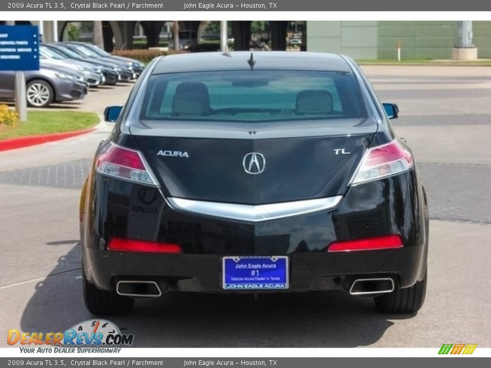 2009 Acura TL 3.5 Crystal Black Pearl / Parchment Photo #6
