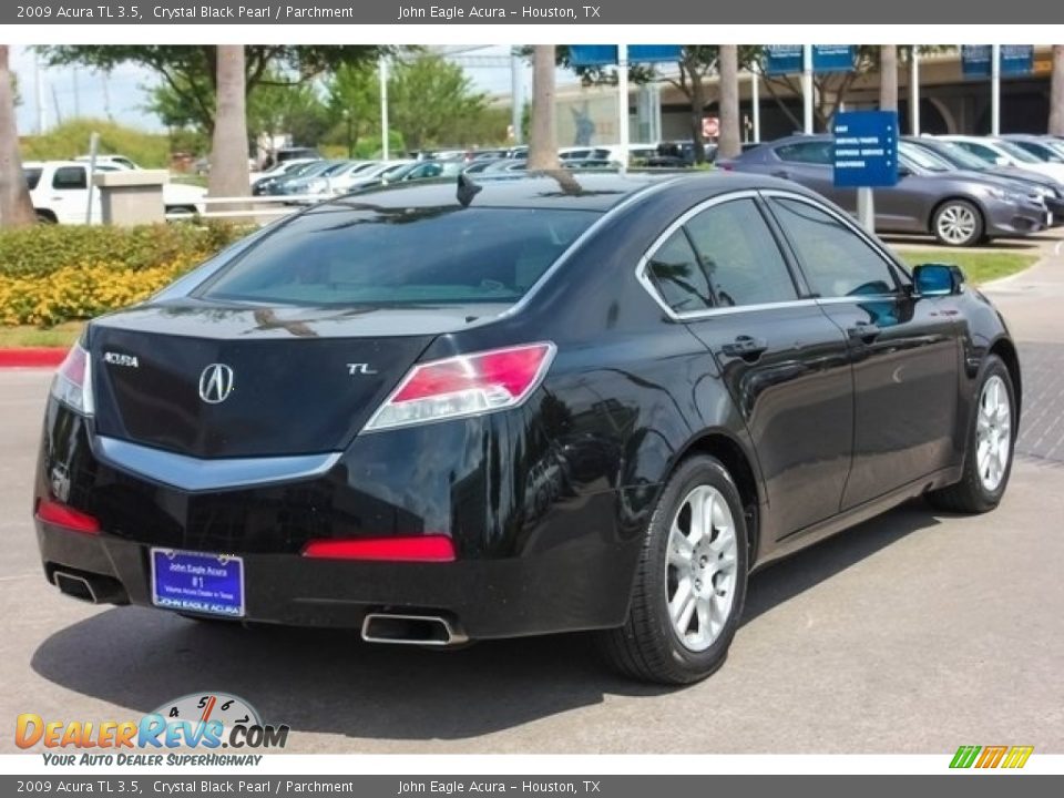 2009 Acura TL 3.5 Crystal Black Pearl / Parchment Photo #7
