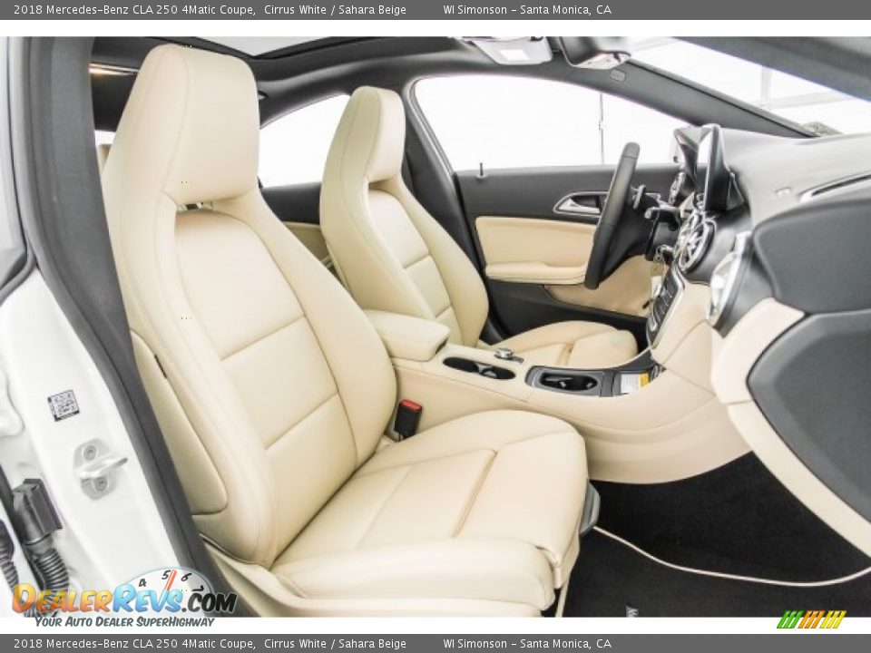 Sahara Beige Interior - 2018 Mercedes-Benz CLA 250 4Matic Coupe Photo #2