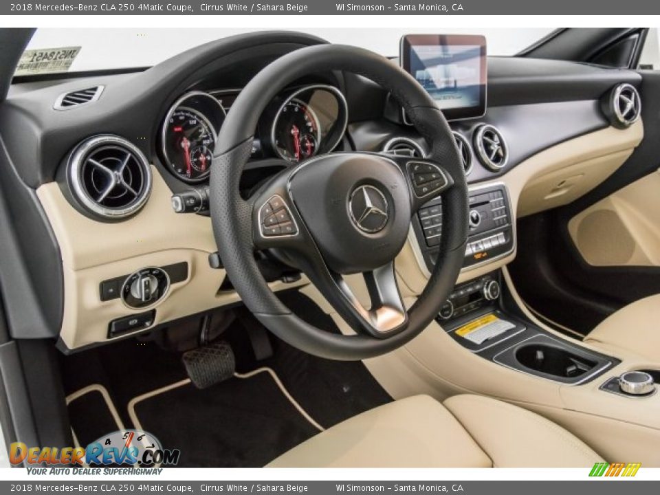 Dashboard of 2018 Mercedes-Benz CLA 250 4Matic Coupe Photo #6