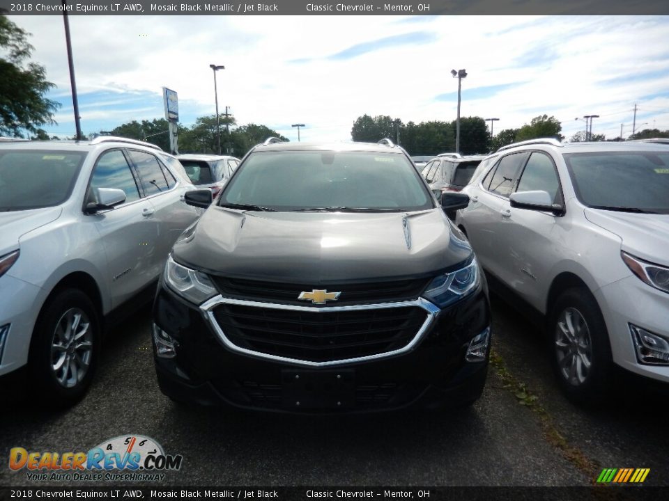 2018 Chevrolet Equinox LT AWD Mosaic Black Metallic / Jet Black Photo #2