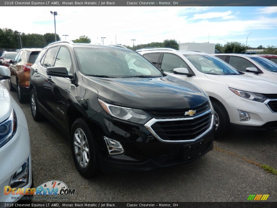 2018 Chevrolet Equinox LT AWD Mosaic Black Metallic / Jet Black Photo #3