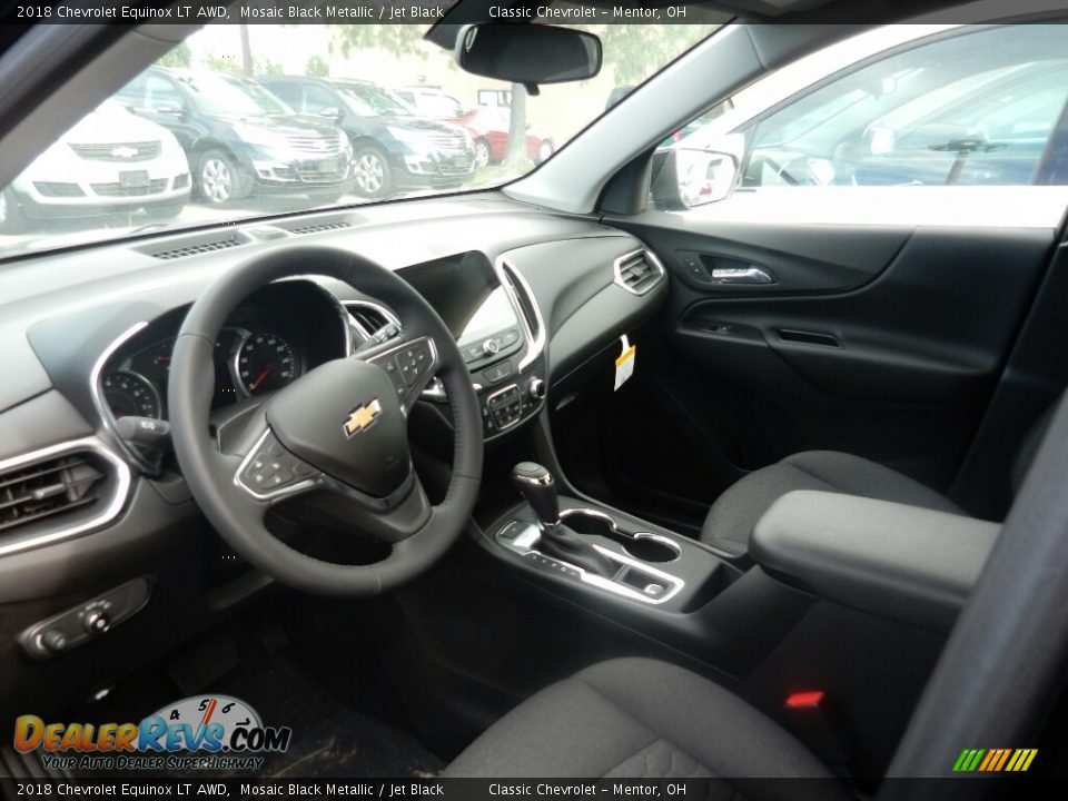2018 Chevrolet Equinox LT AWD Mosaic Black Metallic / Jet Black Photo #7