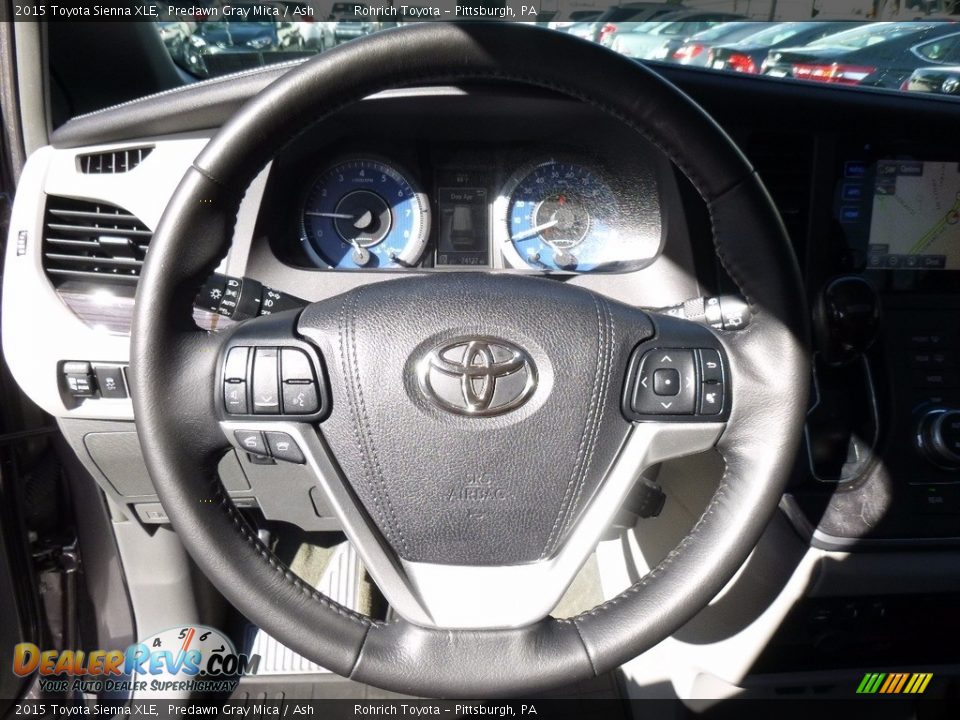 2015 Toyota Sienna XLE Predawn Gray Mica / Ash Photo #20