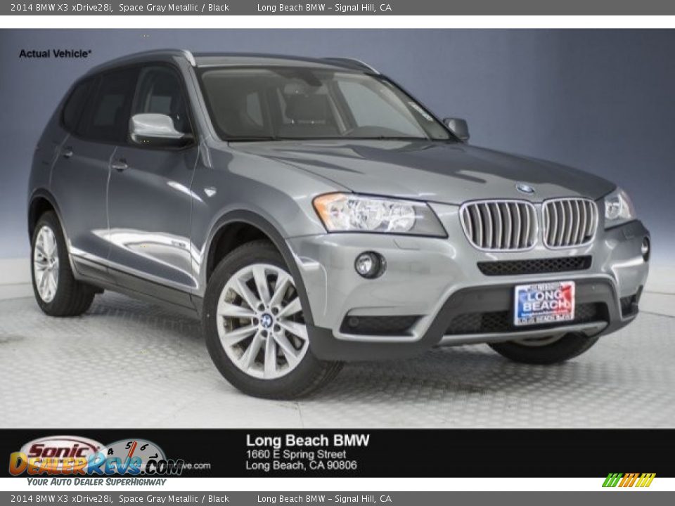 2014 BMW X3 xDrive28i Space Gray Metallic / Black Photo #1