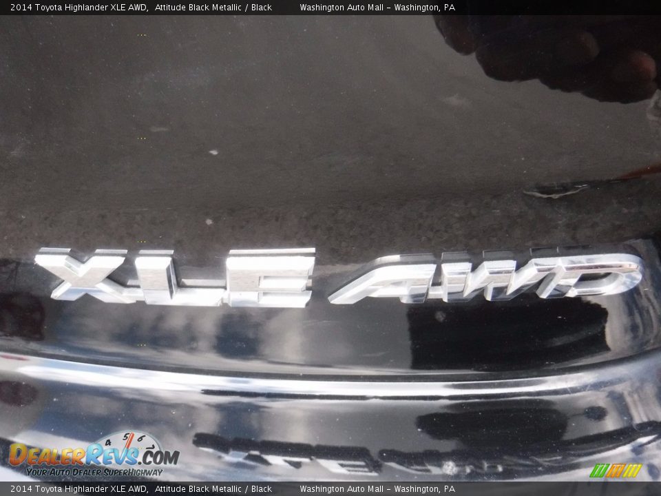 2014 Toyota Highlander XLE AWD Attitude Black Metallic / Black Photo #11
