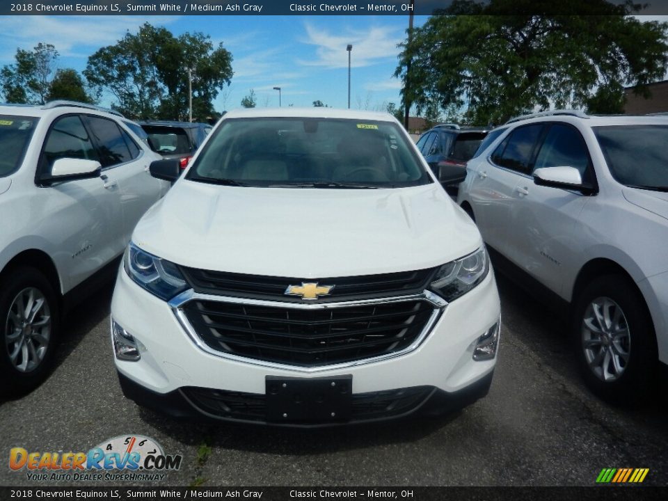 2018 Chevrolet Equinox LS Summit White / Medium Ash Gray Photo #2