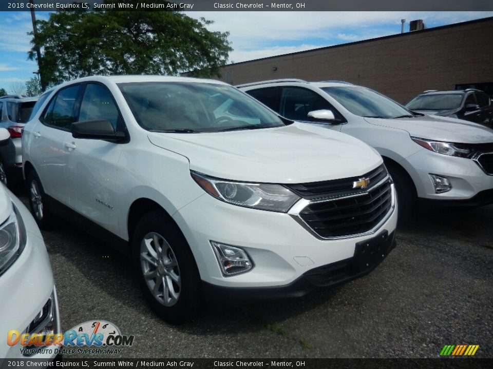 2018 Chevrolet Equinox LS Summit White / Medium Ash Gray Photo #3