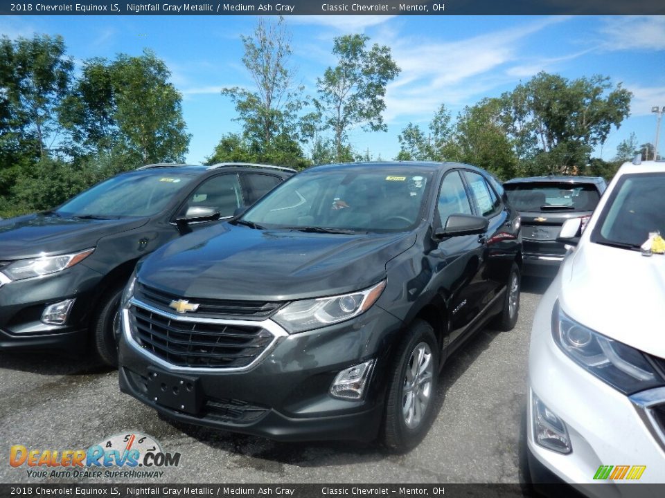 2018 Chevrolet Equinox LS Nightfall Gray Metallic / Medium Ash Gray Photo #1