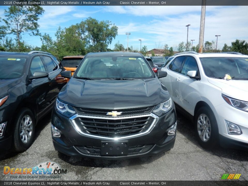 2018 Chevrolet Equinox LS Nightfall Gray Metallic / Medium Ash Gray Photo #2