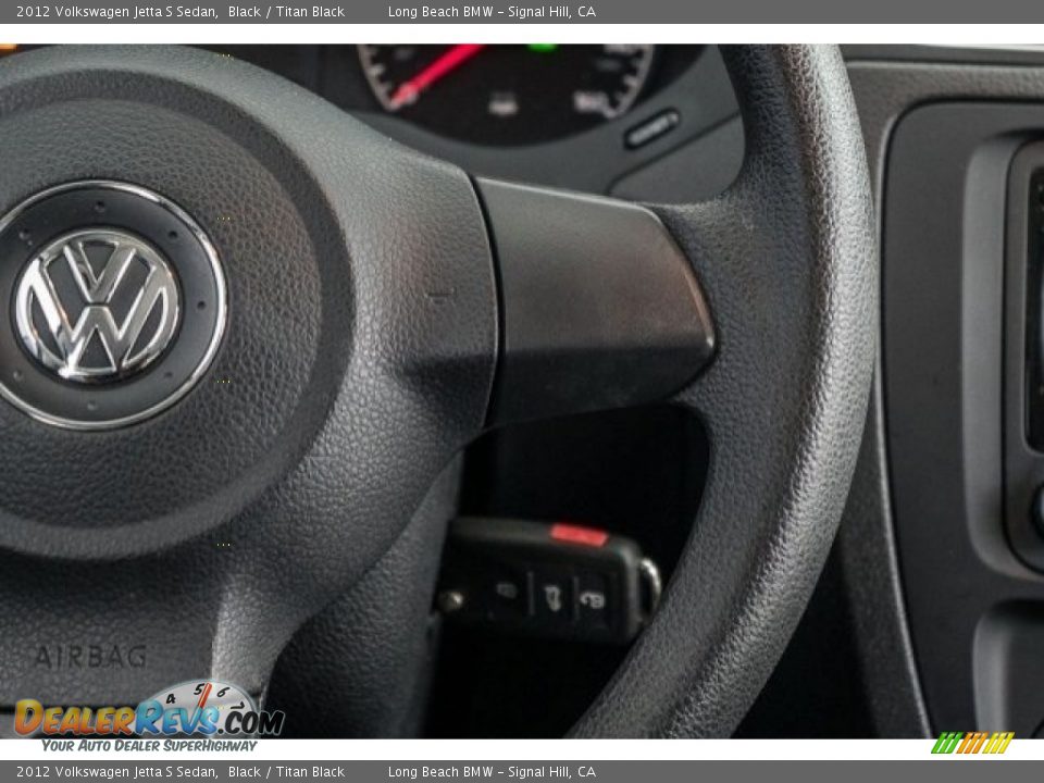 2012 Volkswagen Jetta S Sedan Black / Titan Black Photo #24