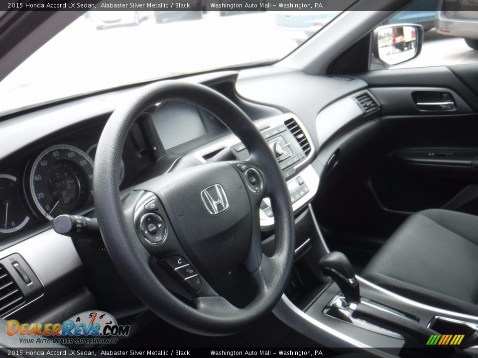 2015 Honda Accord LX Sedan Alabaster Silver Metallic / Black Photo #10